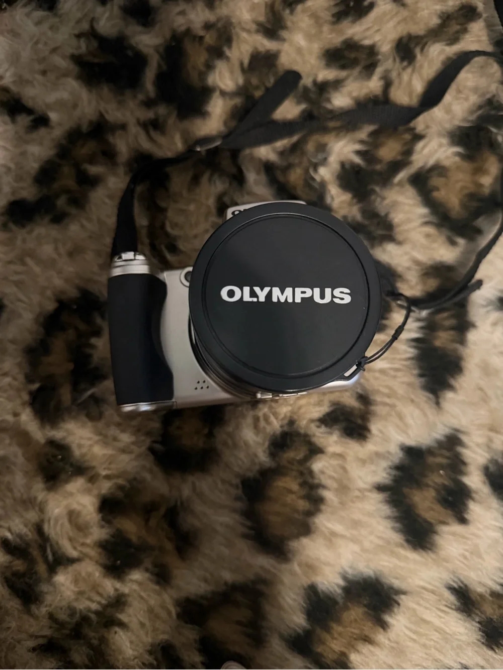 Olympus Black and Silver Digital Camera with Branded Lens Cap